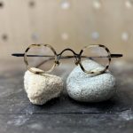 Tortoise Hexagonal Steampunk Glasses: Unisex Optical Frame