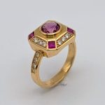Tourmaline, ruby ring