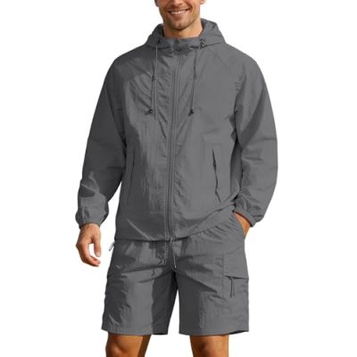 Long Sleeve Hoodie and Shorts Set
