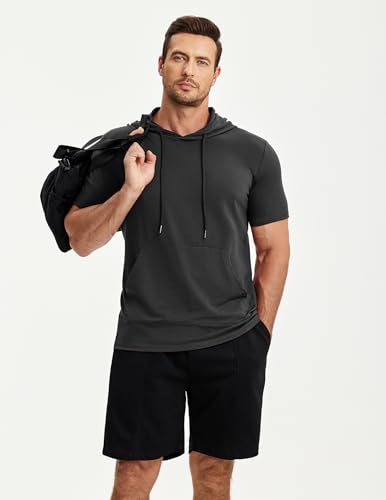 Short Sleeve Pocket Hoodie