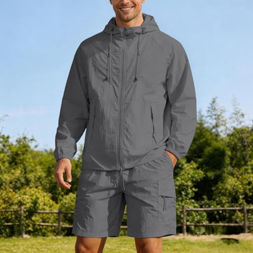 Long Sleeve Hoodie and Shorts Set