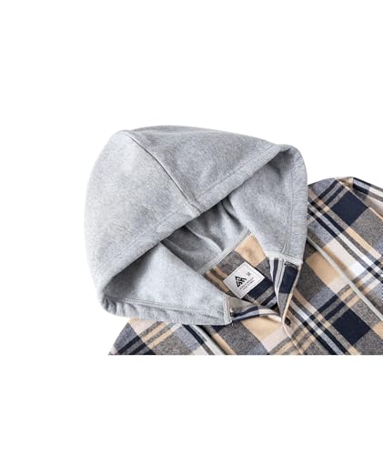 Plaid Hooded Shirt Jacket