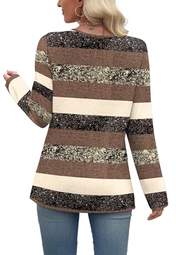 Button V-Neck Tunic Top