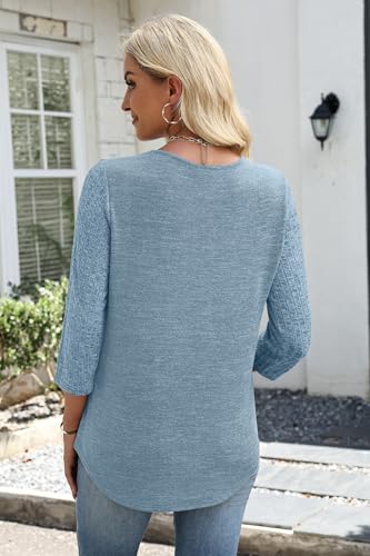 Three-Quarter Sleeve Casual Top