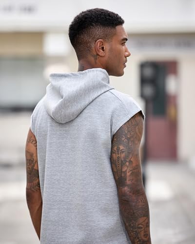 Sleeveless Gym Hoodie Set