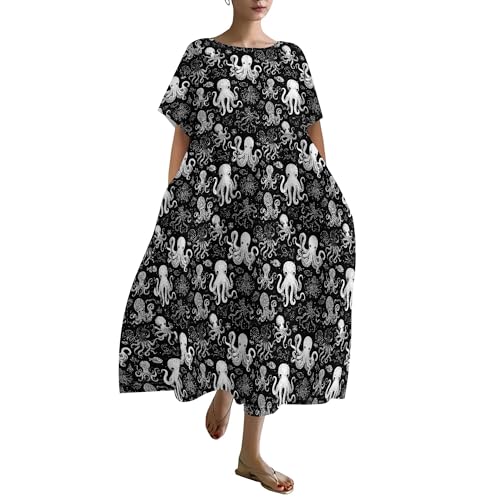Floral Maxi Dress with Pockets
