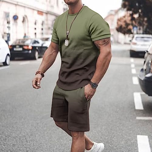 Gradient Shirt and Shorts Set