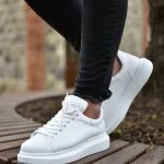 Chekich White Eco Leather Unisex Sneakers