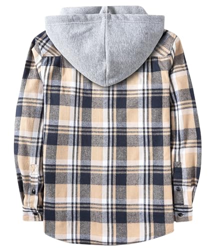 Plaid Hooded Shirt Jacket