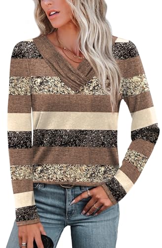 Button V-Neck Tunic Top