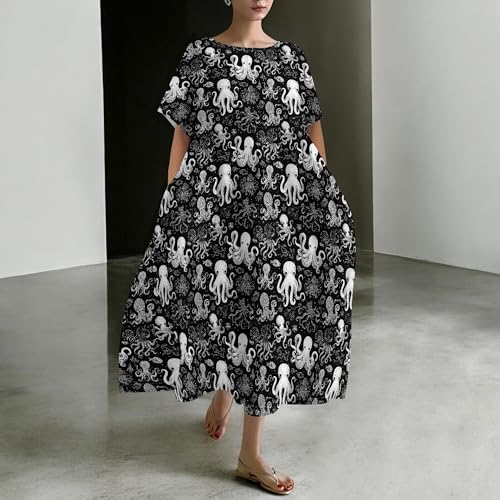 Floral Maxi Dress with Pockets
