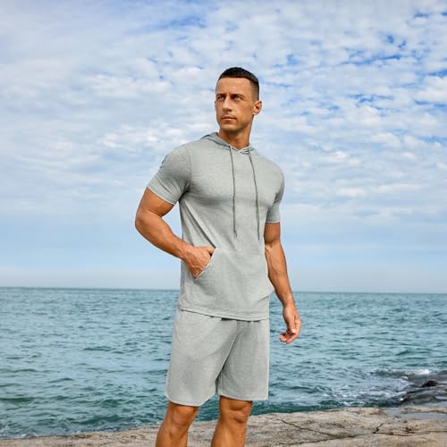 Sleeveless Hoodie and Shorts Set