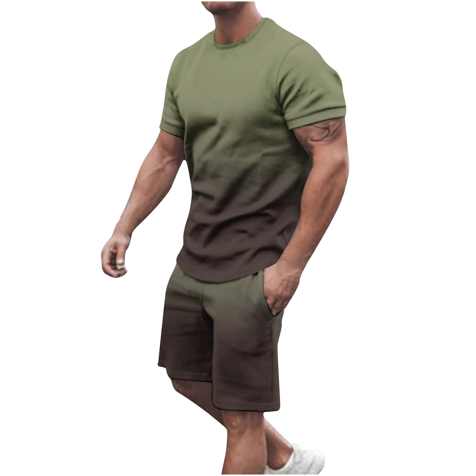 Gradient Shirt and Shorts Set