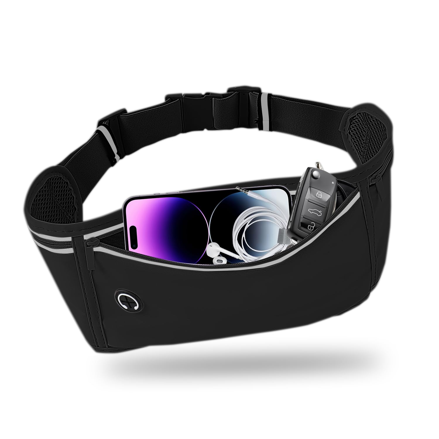 Three-Pocket Running Belt