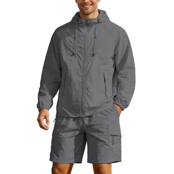 Long Sleeve Hoodie and Shorts Set