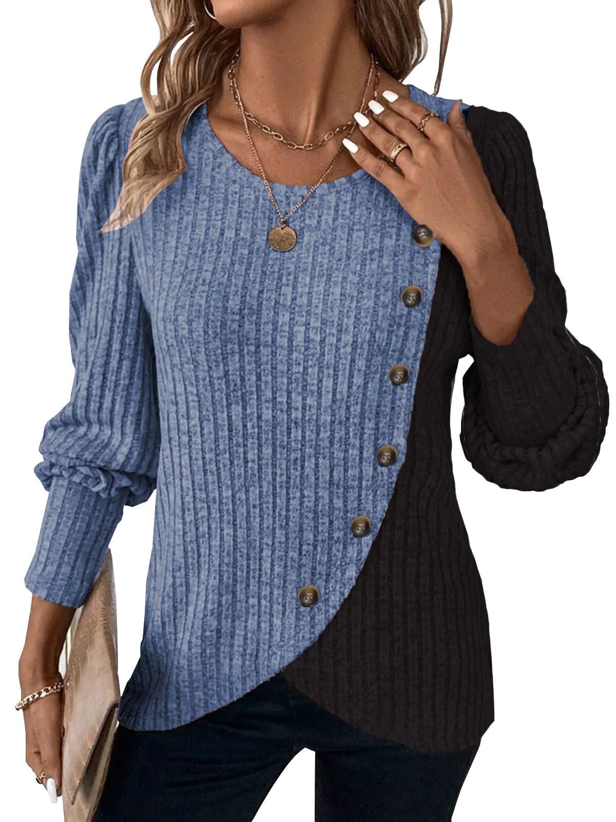 Colorblock Knit Sweater