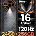 6.7-Inch Rugged 4G Dual-SIM Android 16 Smartphone with 24GB RAM