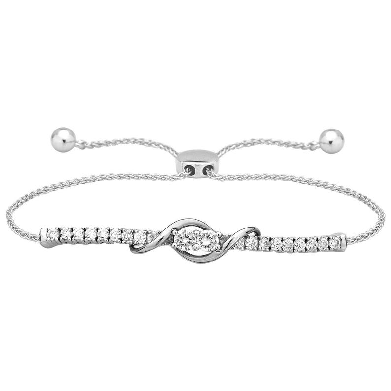 Twisted Infinity Moissanite Bracelet