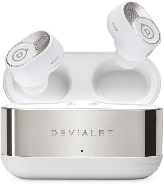 Devialet Gemini II - True Wireless Earbuds - Iconic White - Daily Music & Commute - Exceptional Sound Quality - Noise Cancellation - Comfort Fit