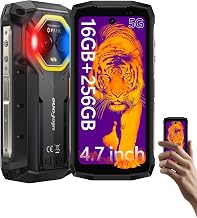 4.7-Inch Rugged 5G Android 15 Smartphone with 16GB RAM
