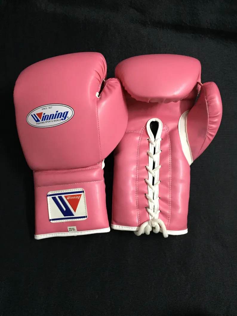 Customised Boxing Gloves, Lace up Boxing Gloves, Winning Boxing Gloves, Professional Boxing Gear, Birthday Gift, Anniversary Gift